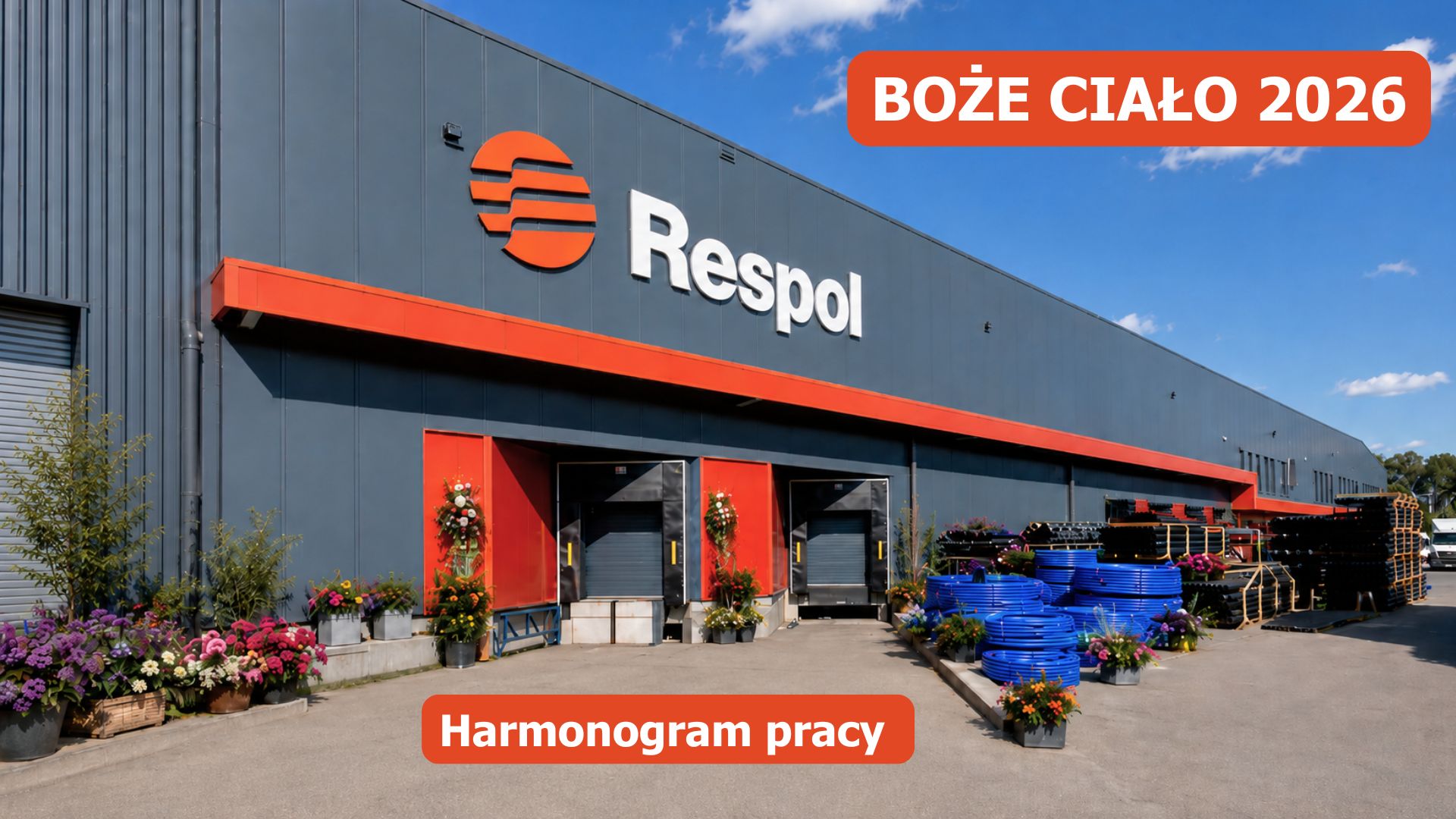 Corpus Christi 2026. Respol opening days and hours