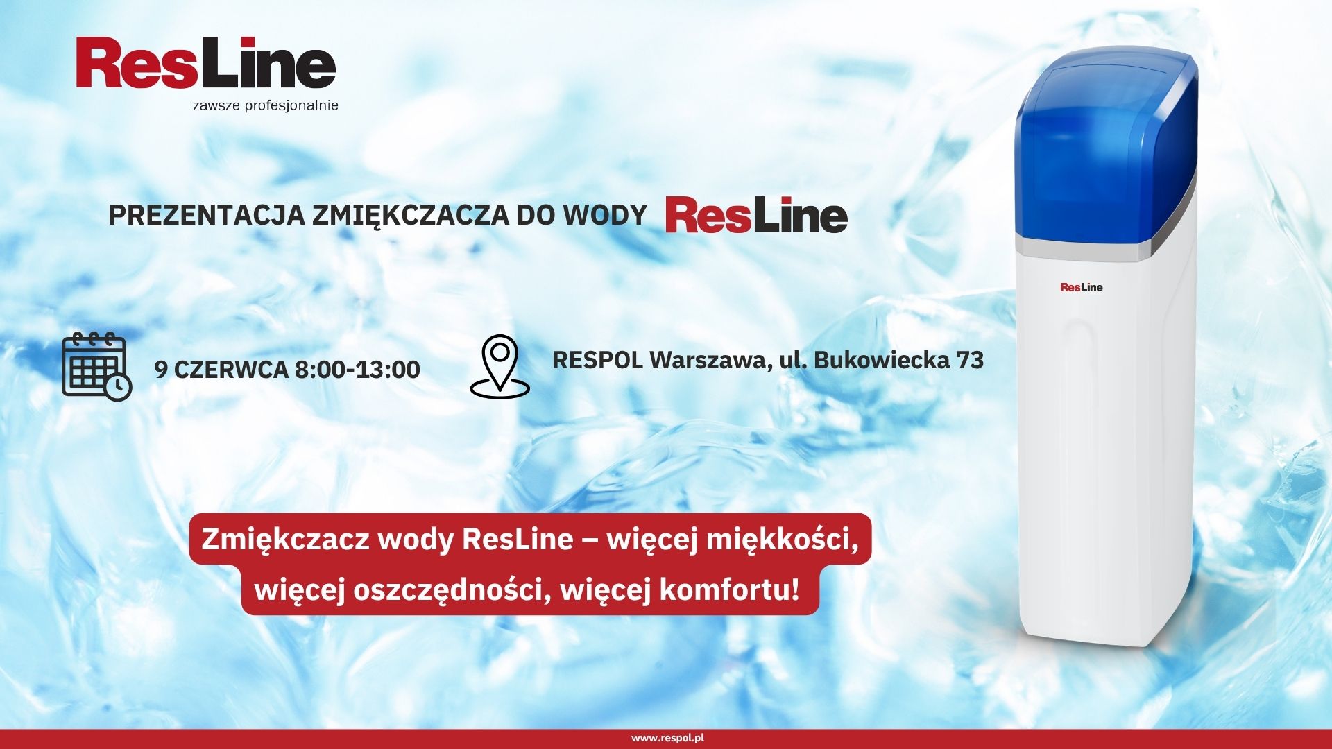 Presentation of the ResLine water softener. USTM open days