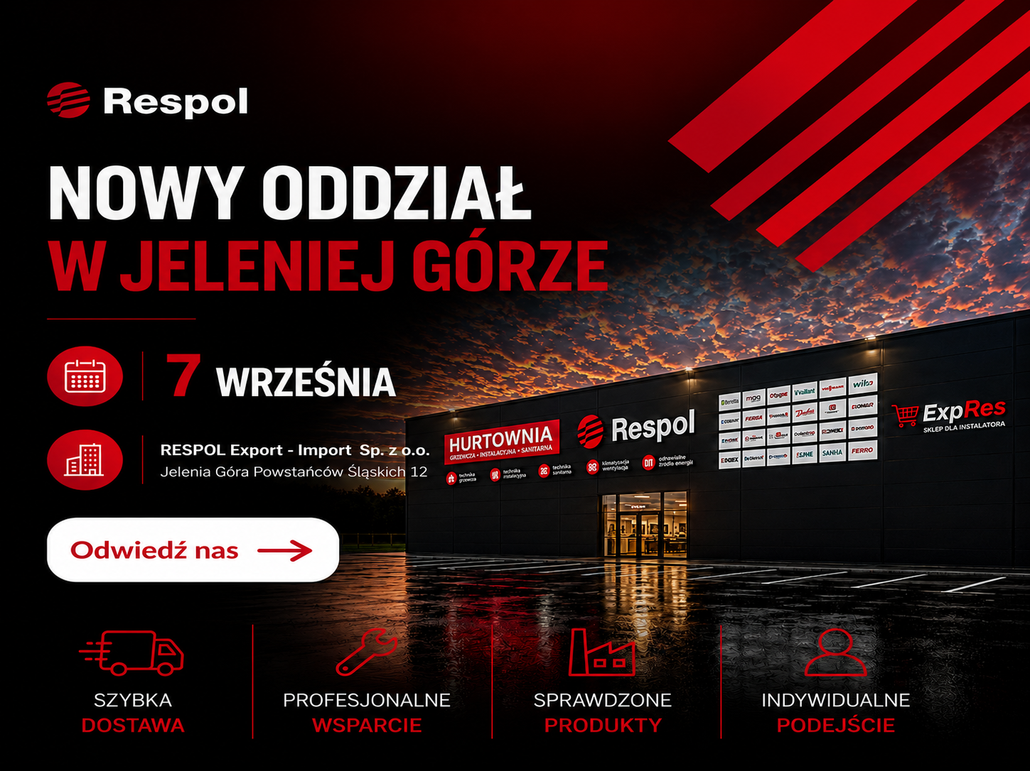New location on Respol's map. Opening of the branch in Jelenia Góra